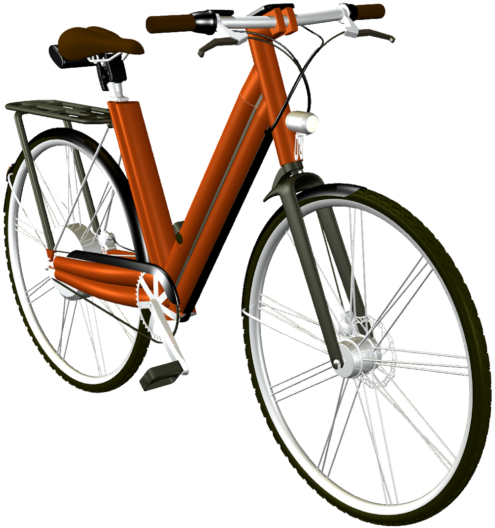 E-Bike: Konzeption eines orangenen Damenpedelecs, by CerYo, form:f - industrial design
