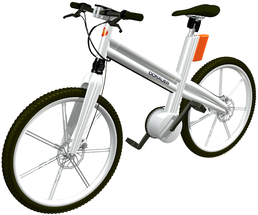 E-Bike: Konzeption eines weißen Unisexpedelecs, by CerYo // form:f - industrial design